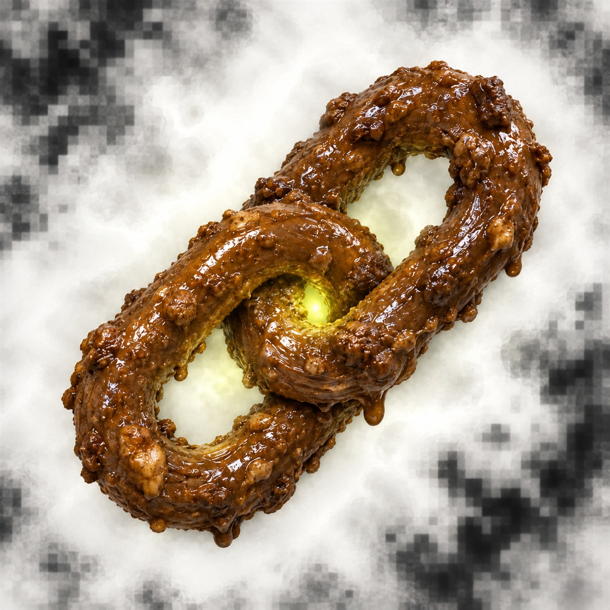 TWINE POOP links guarding a strange glowing core